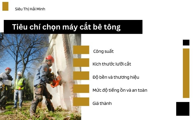 Tiêu chí chọn mua máy cắt bê tông chất lượng
