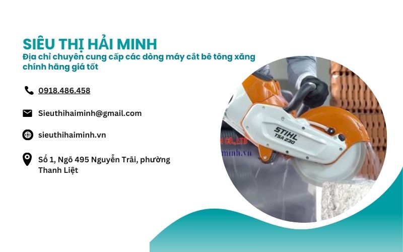 Địa chỉ chuyên cung cấp các dòng máy cắt bê tông xăng chính hãng giá tốt