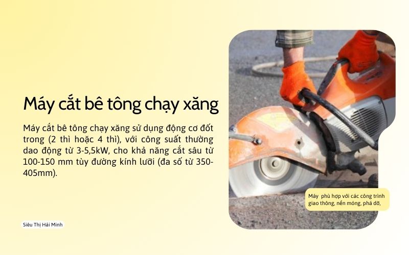 Máy cắt bê tông chạy xăng