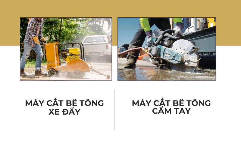 Các loại máy cắt bê tông đường phổ biến