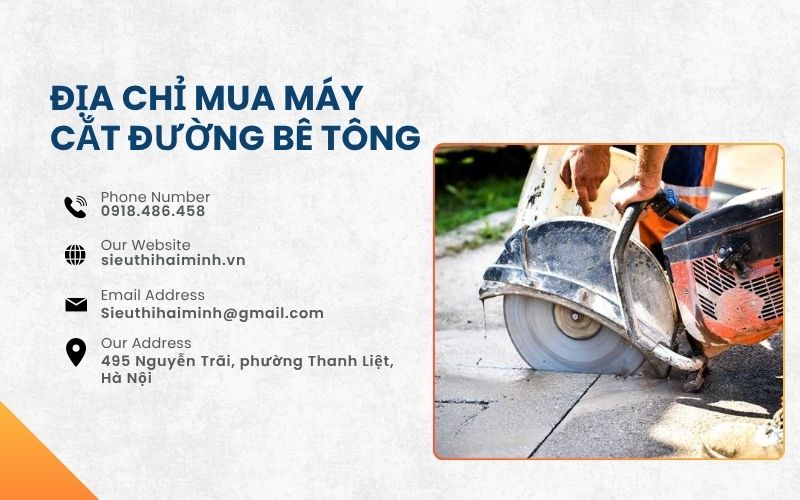 địa chỉ Mua máy cắt đường bê tông