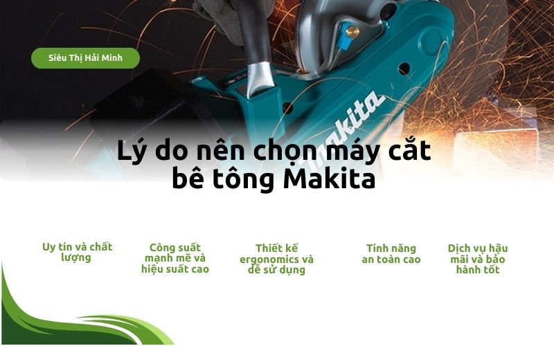 lý do nên chọn máy cắt bê tông Makita
