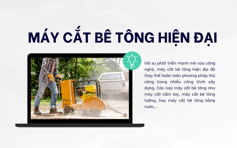 Máy cắt bê tông hiện đại