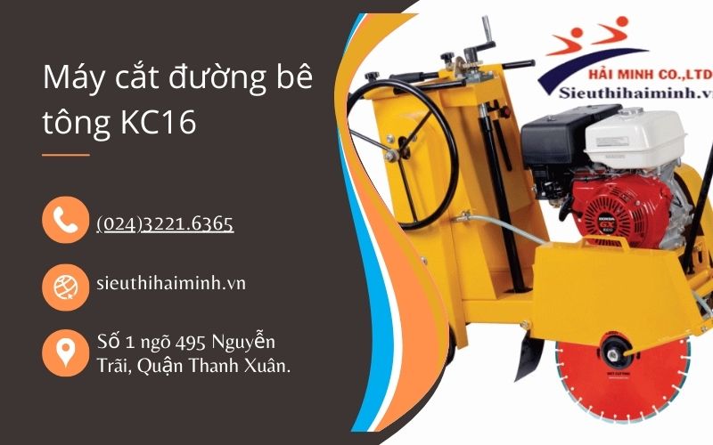 Máy cắt đường bê tông nhựa đường KC16