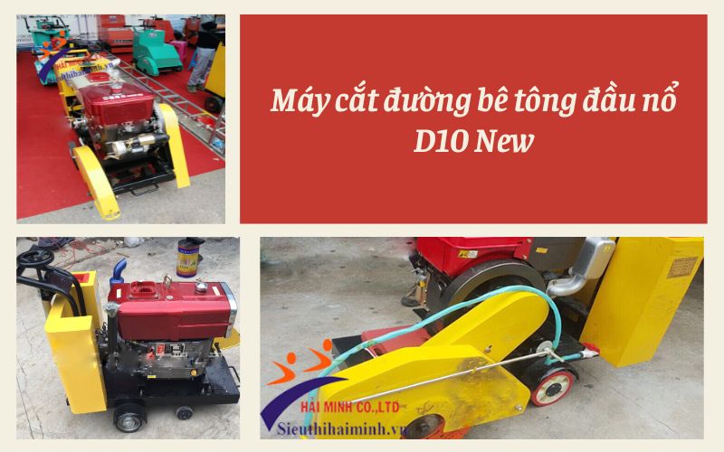 Máy cắt đường bê tông đầu nổ D10 New