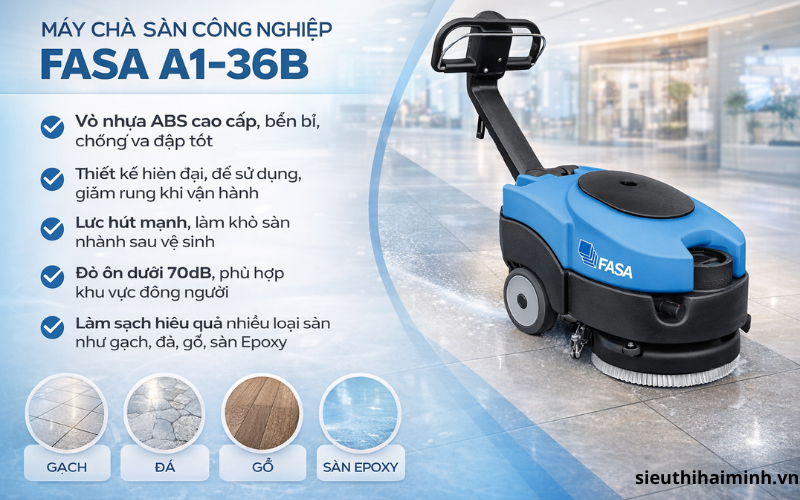 Máy chà sàn công nghiệp FASA A1-36B