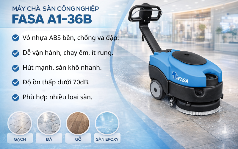 Máy chà sàn công nghiệp FASA A1-36B