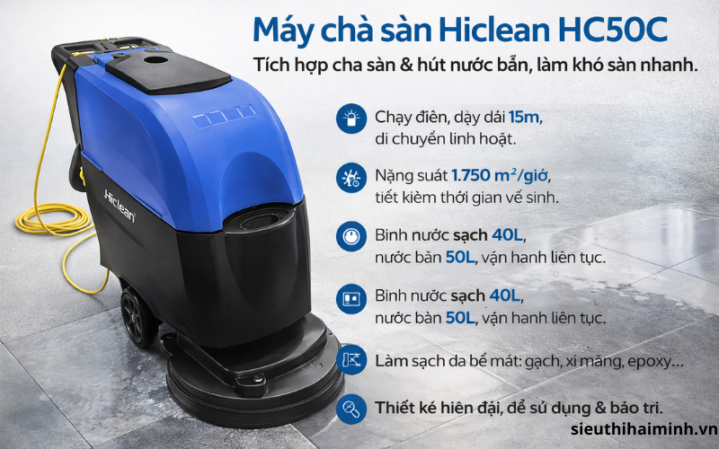 Máy chà sàn Hiclean HC50C