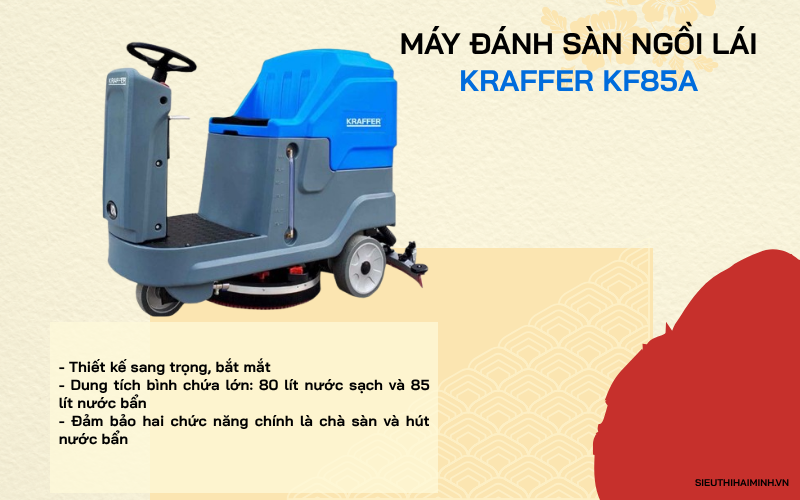 Máy đánh sàn ngồi lái Kraffer KF85A