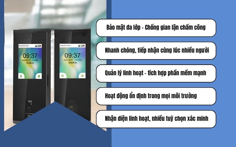 Lợi ích ích khi sử dụng máy SenseFace 3A