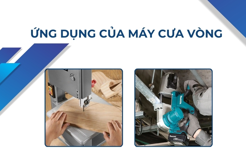 Ứng dụng của máy cưa vòng