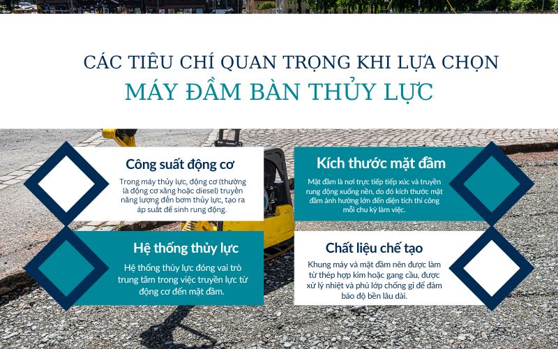 Các tiêu chí khi lựa chọn máy đầm bàn thủy lực