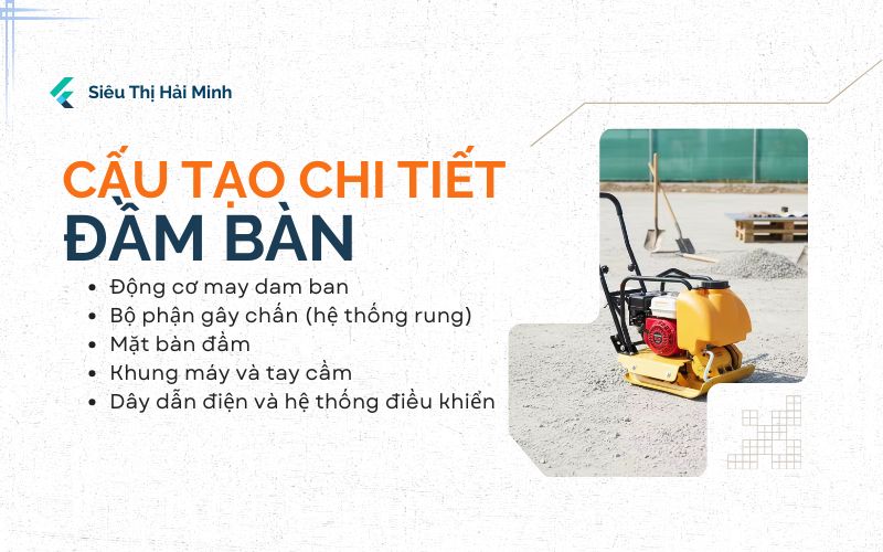Cấu tạo chi tiết của đầm bàn
