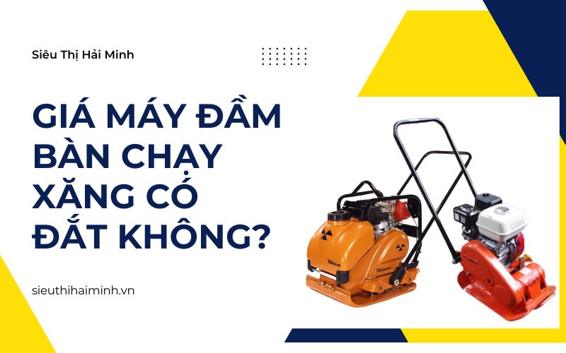 Giá máy đầm bàn chạy xăng có đắt không