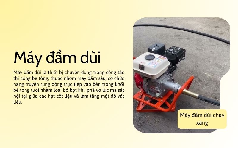 Khái quát về máy đầm dùi
