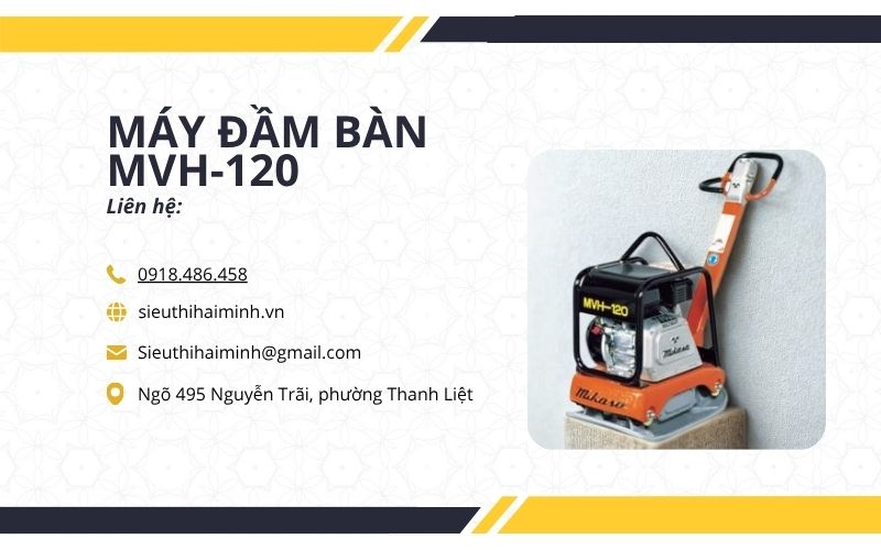Liên hệ địa chỉ mua máy đầm bàn MVH-120 