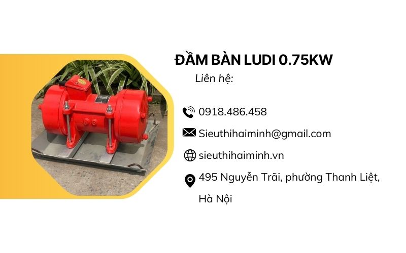 Liên hệ mua đầm bàn ludi 0.75kW