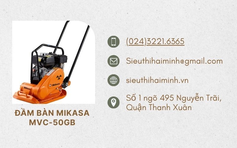 Liên hệ mua máy đầm bàn Mikasa MVC-50GB