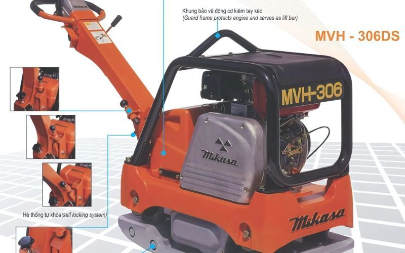 Máy Đầm bàn Mikasa MVH-306DS chính hãng