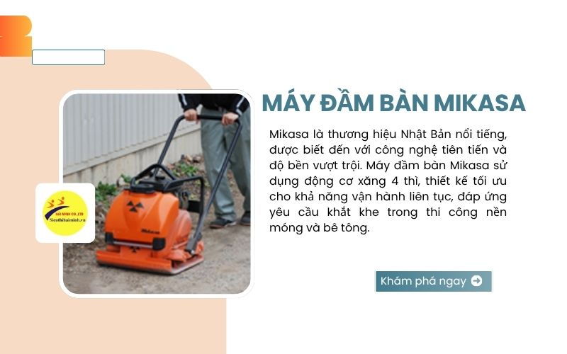 Máy đầm bàn Mikasa