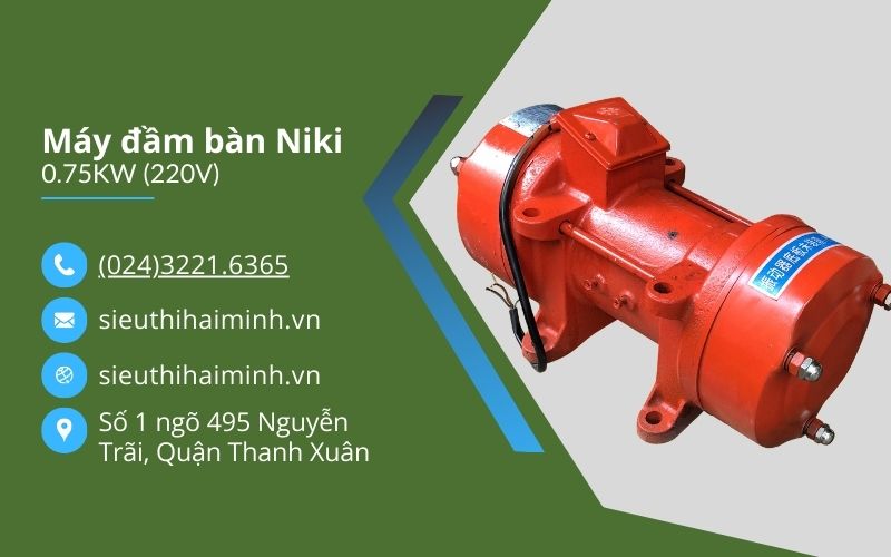 Máy đầm bàn Niki 0.75KW (220V)