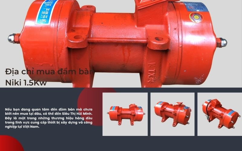 Địa chỉ mua đầm bàn Niki 1.5Kw