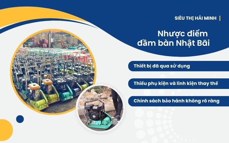 Nhược điểm của đầm bàn Nhật Bãi