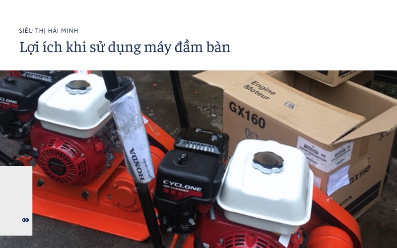 Lợi ích khi sử dụng máy đầm bàn trong thi công bê tông