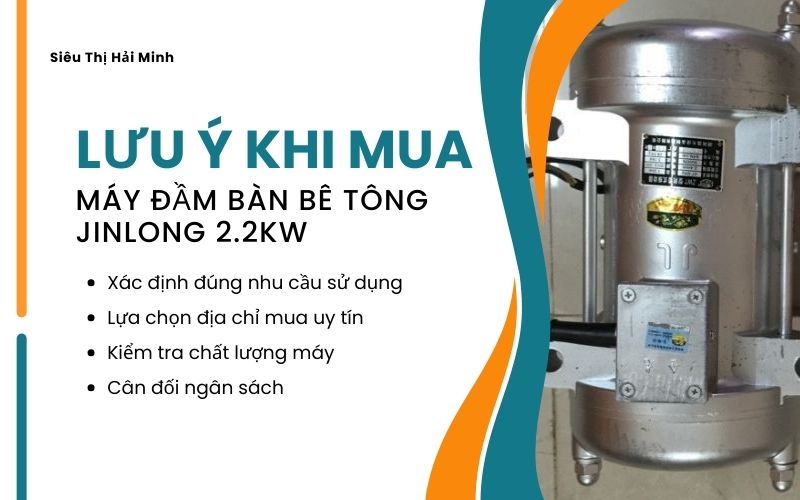 Lưu ý khi mua máy đầm bàn bê tông JinLong  2.2kW