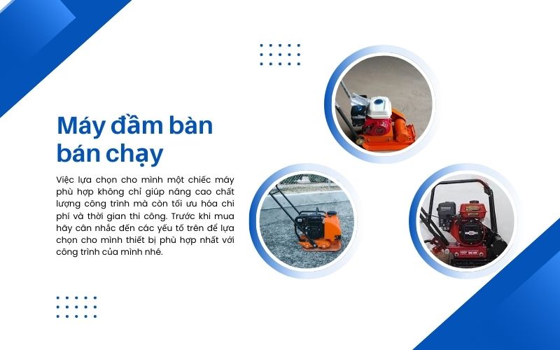 Điểm danh top 3 máy đầm bàn bán chạy nhất 2025
