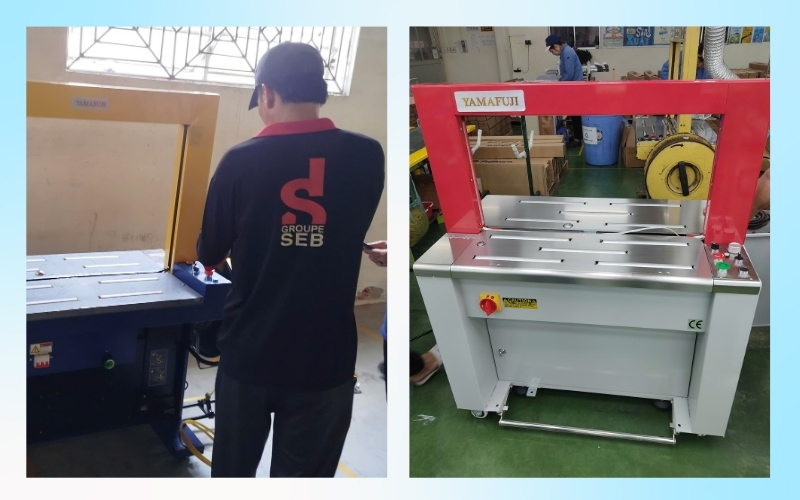 Giới thiệu máy đóng đai thùng carton tự động