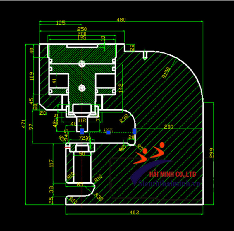 Máy đột lỗ thủy lực CH200A