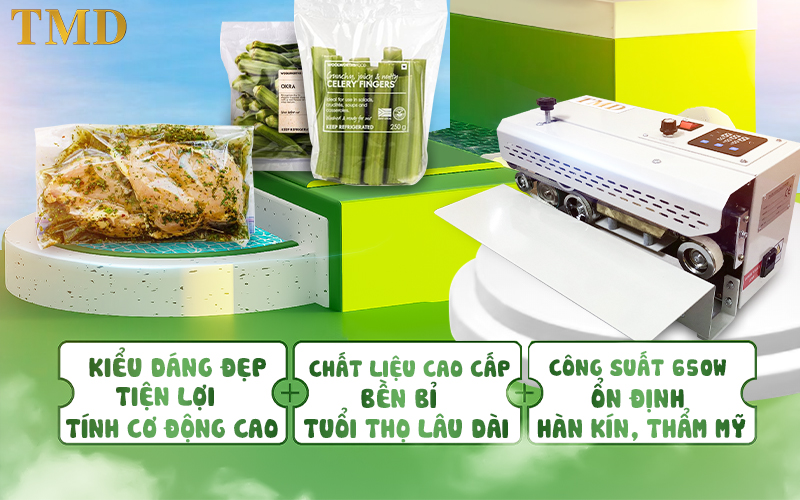 Đặc điểm nổi bật của máy ép miệng túi TMD FR-550