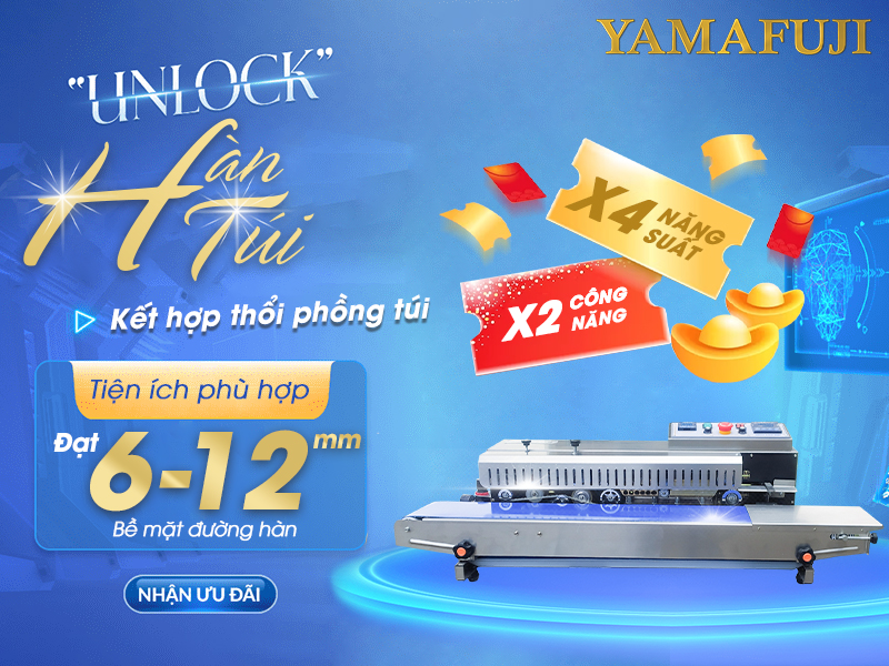 Giới thiệu Máy hàn túi đa năng (hàn, thổi, in date) Yamafuji FRD1000NS (inox)