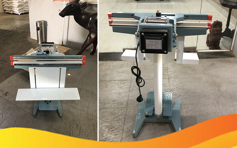 Kĩ thuật hải minh bàn giao Máy hàn miệng túi đứng giá đỡ Yamafuji PFS-F450