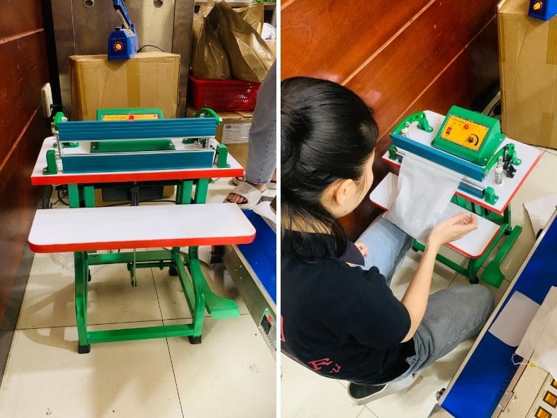 Máy hàn miệng túi M2-300mm chân lùn