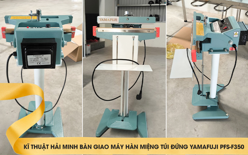 Máy hàn miệng túi đứng giá đỡ Yamafuji PFS-F350
