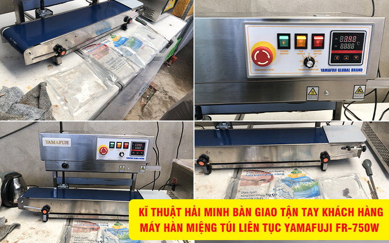 Máy hàn miệng túi liên tục Yamafuji FR-750W