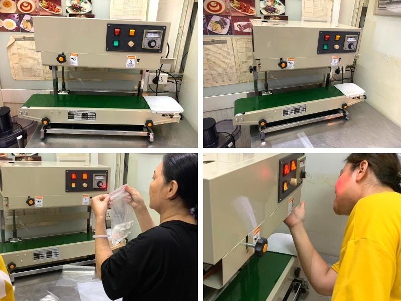 hình ảnh thực tế bàn giao máy cho khách