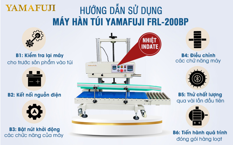 Máy hàn túi công nghiệp Yamafuji FRL-200BP