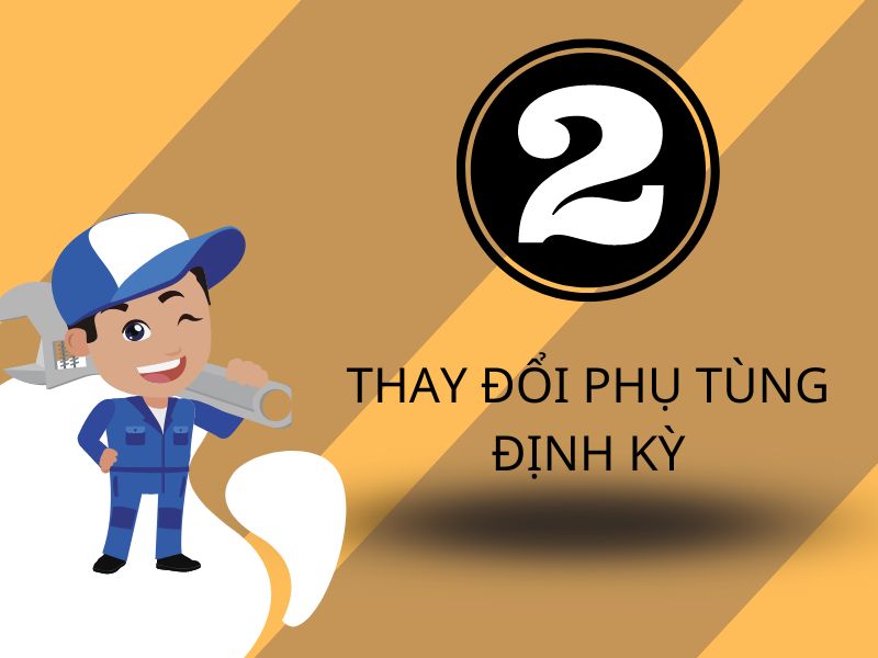 Thay đổi phụ tùng định kỳ