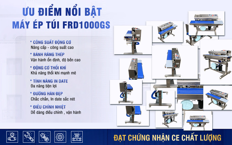 Đặc điểm nổi bật vượt trội của máy hàn túi đa năng FRD-1000GS