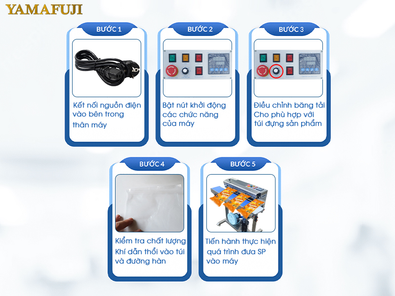 Hướng dẫn sử dụng máy hàn túi thổi khí