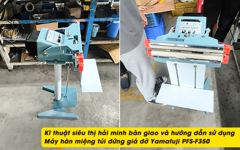 kĩ thuật Máy hàn miệng túi đứng giá đỡ Yamafuji PFS-F350