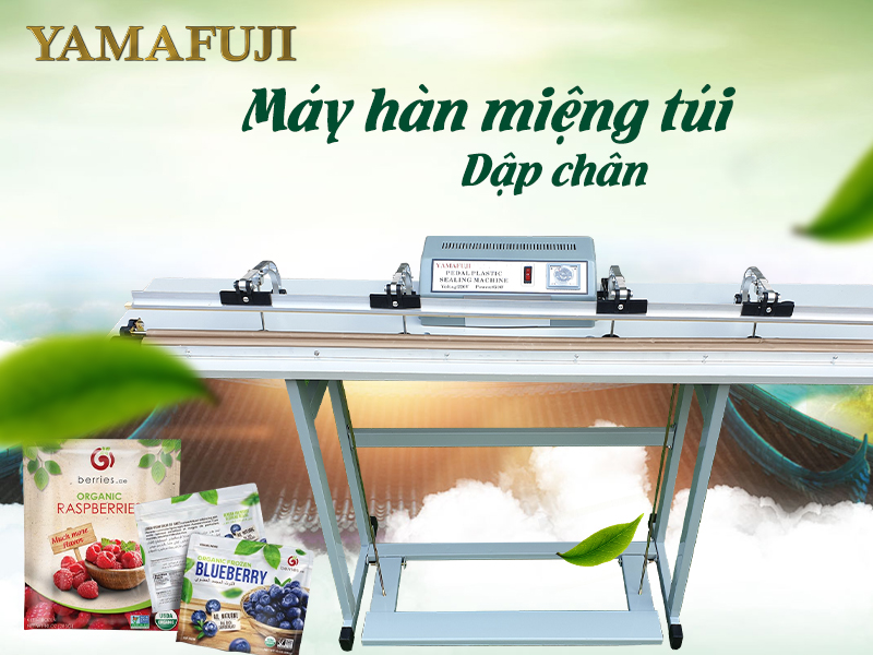 máy hàn miệng túi dập chân yamafujifre1400