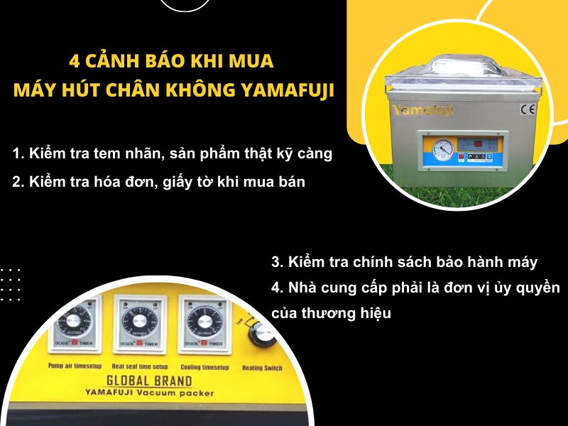 4 cảnh báo khi mua máy hút chân không Yamafuji