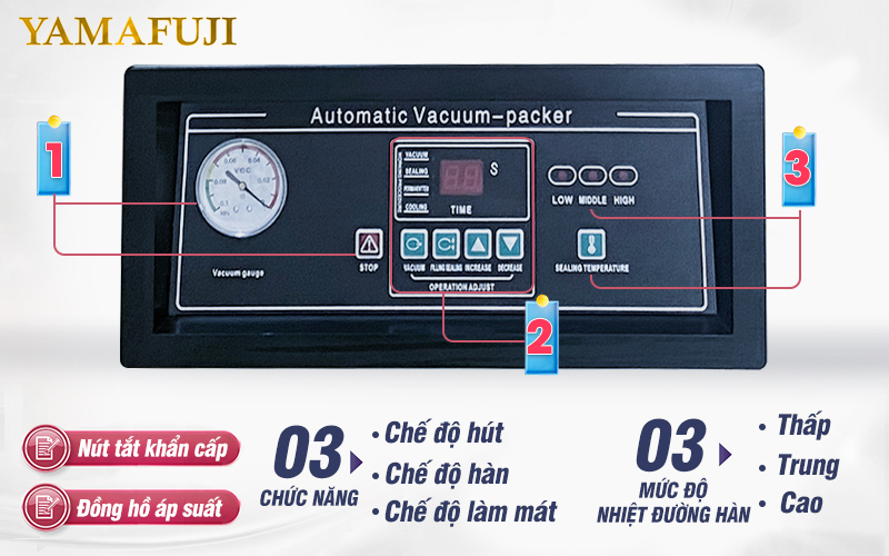 Bảng điều khiển thông minh máy hút chân không dz-8502E new