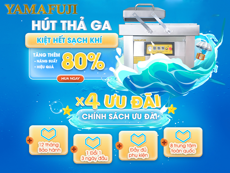  Chính sách bảo hành hấp dẫn khi mua máy hút chân không Yamafuji