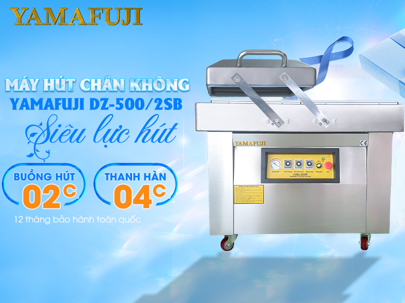 Giới thiệu Máy hút chân không Yamafuji DZ-5002SB (Buồng sâu 5cm)