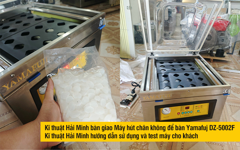Kĩ thuật Hải Minh bàn giao Máy hút chân không để bàn Yamafuj DZ-5002F
